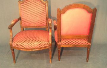 Dos fauteuil Louis XVI